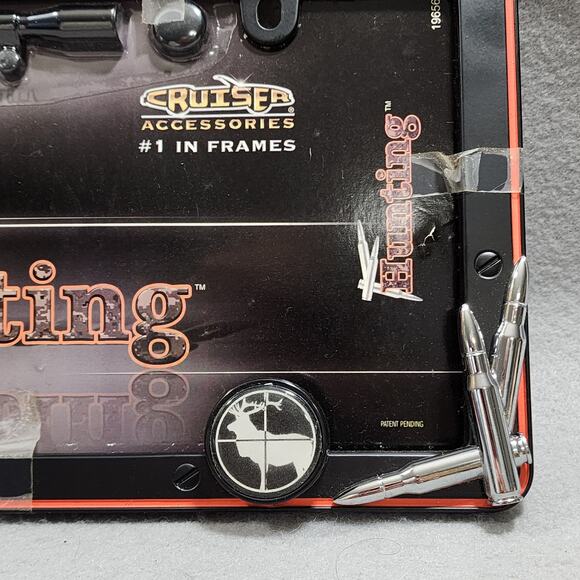 Cruiser Accessories 19656 HUNTING License Plate Frame With Target Fastener Caps - Picture 4 of 10